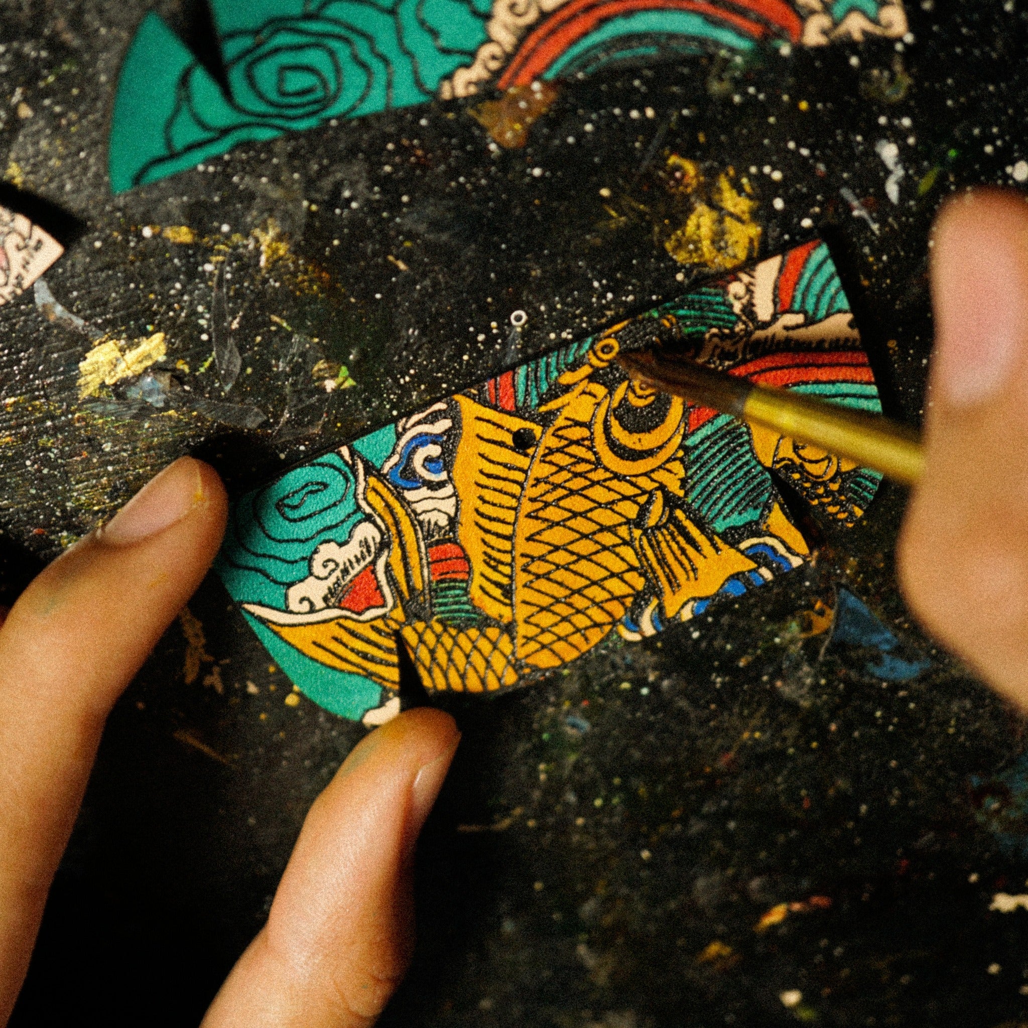 Hand-Painted AirPods Case – Wear Art in Your Pocket | SaigonCraft